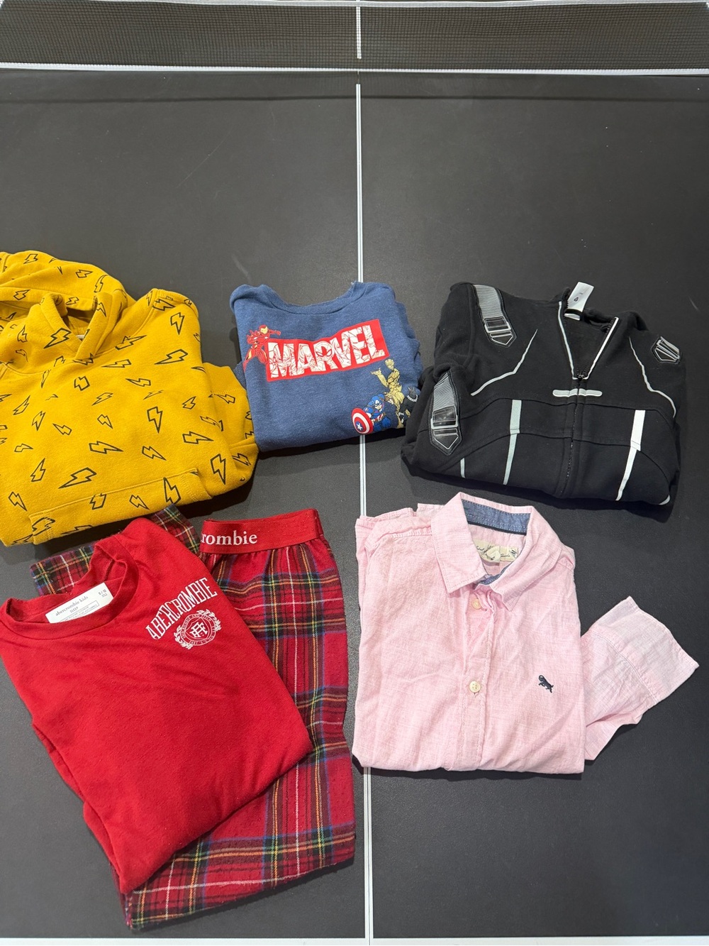 Abercrombie & Fitch Kids Red Long-Sleeve Tee